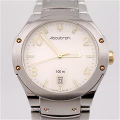 Accutron Bulova Gent's Watch 28B73 Two-Tone 37mm 100m Stainless Steel